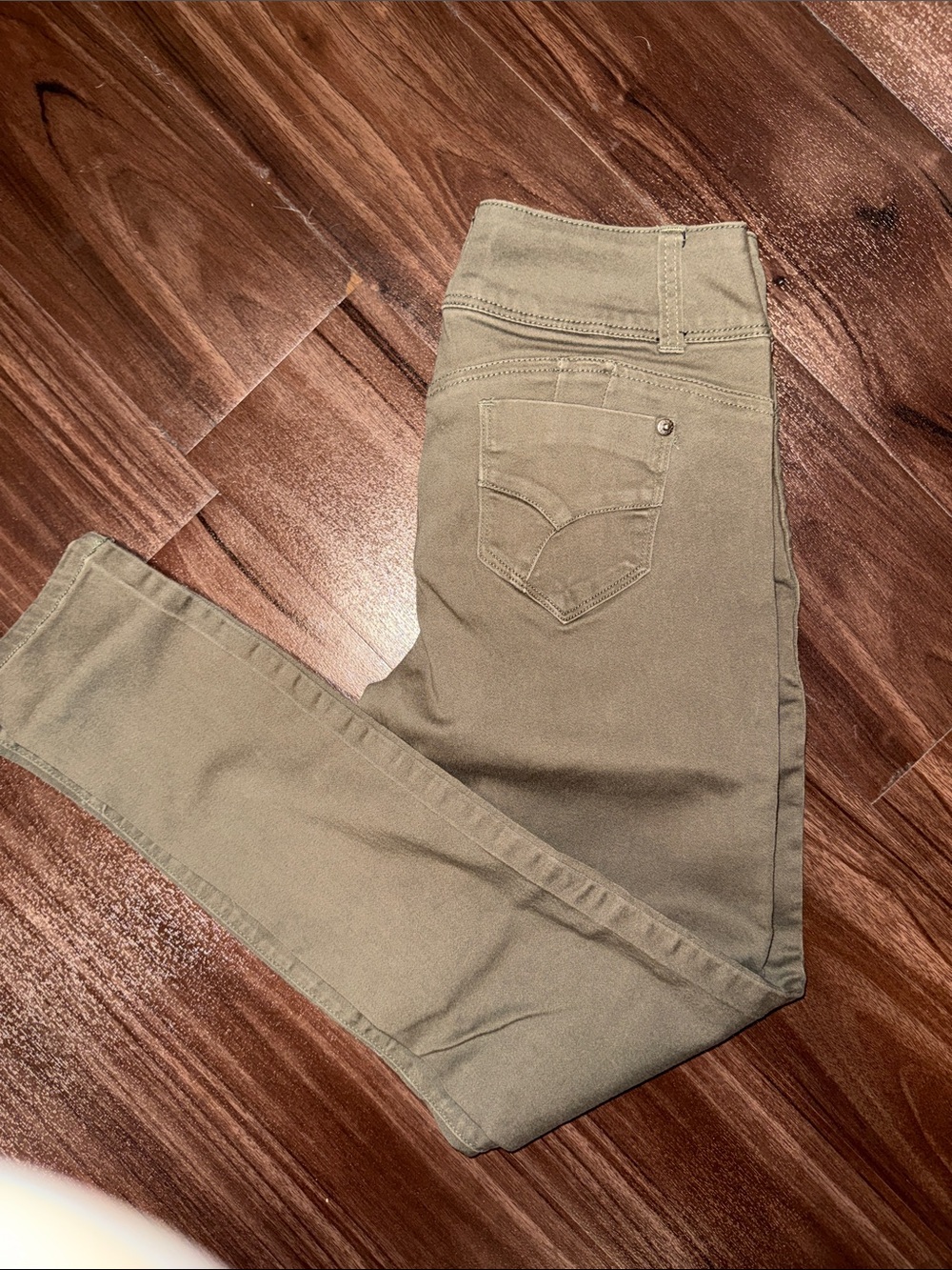 Hybrid Olive Butt Lifting Skinny Jeans